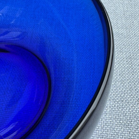 Cobalt Blue Glass Bowl 6 inches wide - Picture 5 of 6